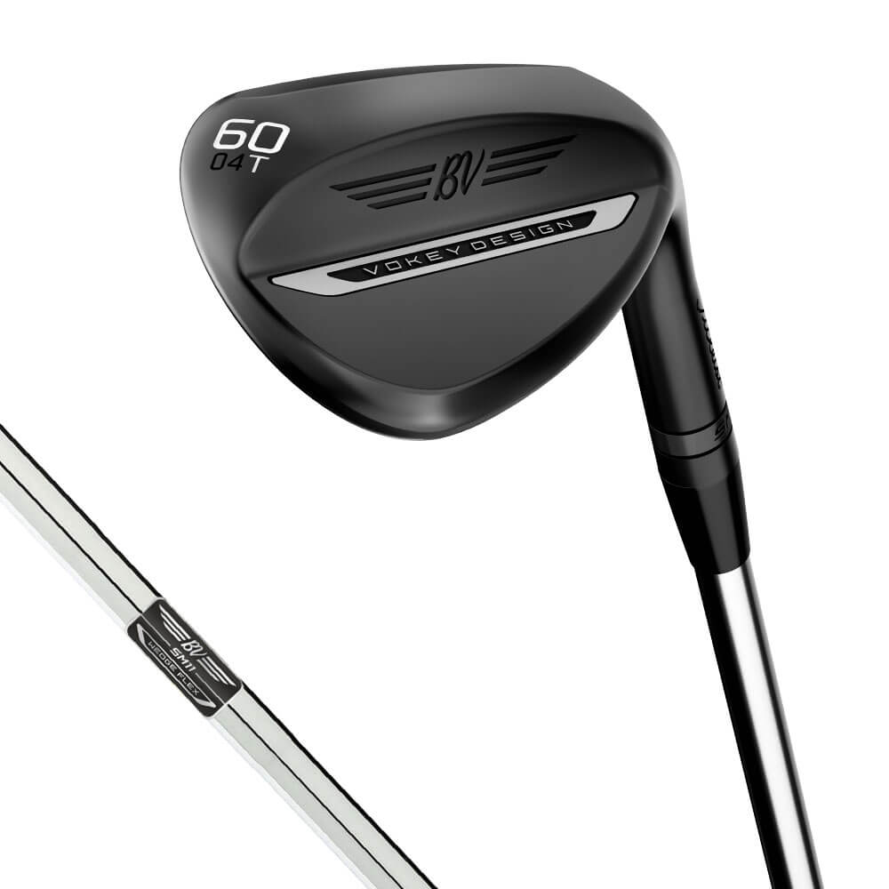 ボーケイデザイン VOKEY SM11 スピンミルド11 ジェットブラック仕上げ ウェッジ 58～62°　ダイナミックゴールド スチールシャフト 詳細1