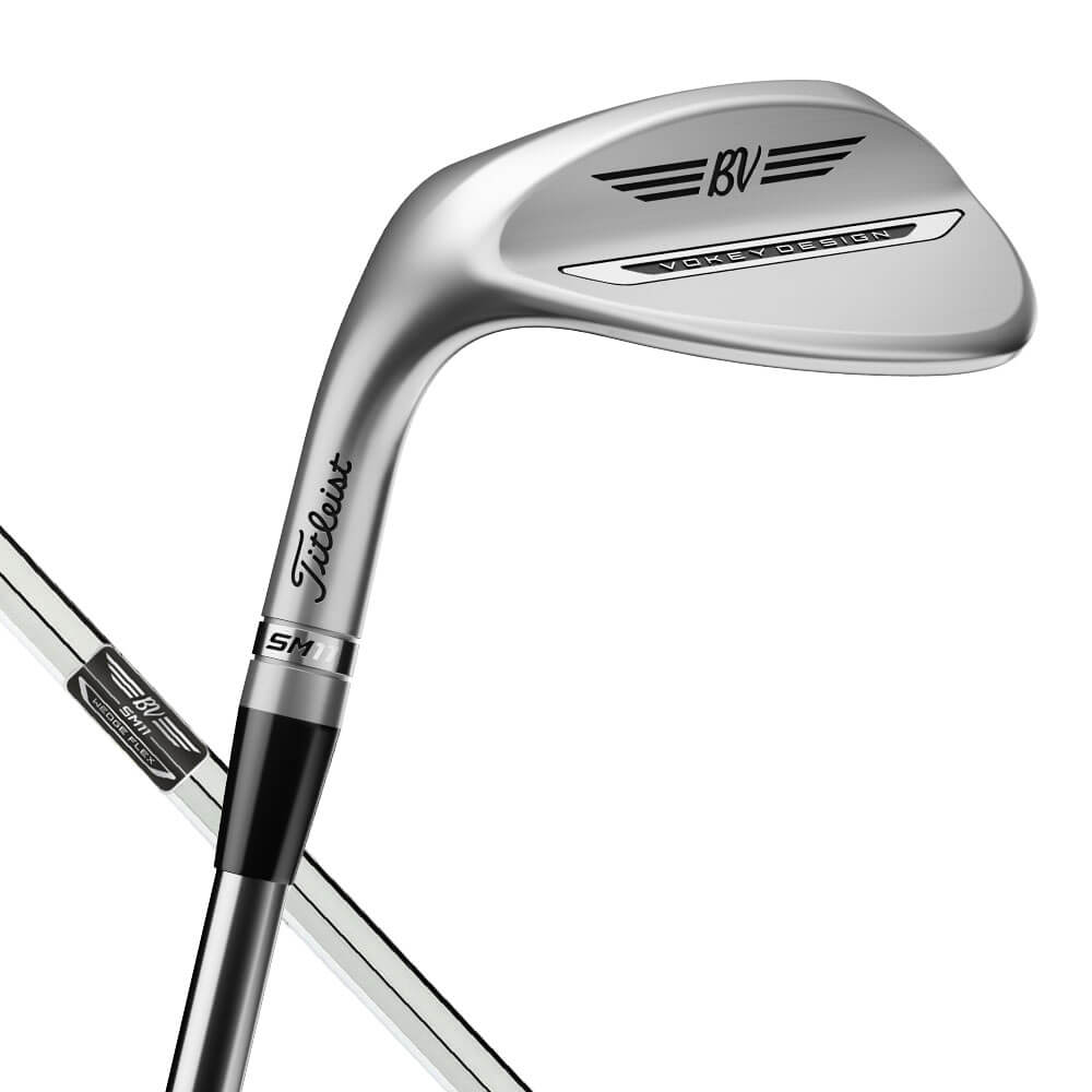 ボーケイデザイン VOKEY SM11 スピンミルド11 ツアークローム仕上げ ウェッジ 46～56° 左用・レフティ　ダイナミックゴールド スチールシャフト 詳細1