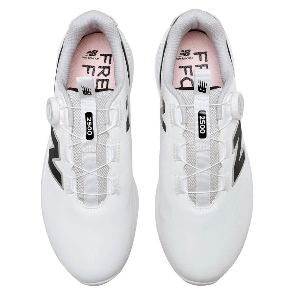 ニューバランスゴルフ　フレッシュフォームX 2500 v5 Boa スパイクレス ゴルフシューズ UG2500B A WHITE/BLACK 詳細4