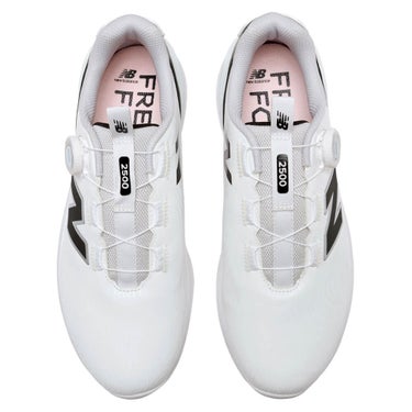ニューバランスゴルフ　フレッシュフォームX 2500 v5 Boa スパイクレス ゴルフシューズ UG2500B A WHITE/BLACK 詳細4