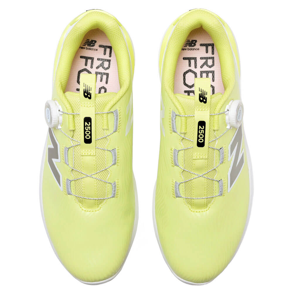 ニューバランスゴルフ　フレッシュフォームX 2500 v5 Boa スパイクレス ゴルフシューズ UG2500B E YELLOW 詳細4