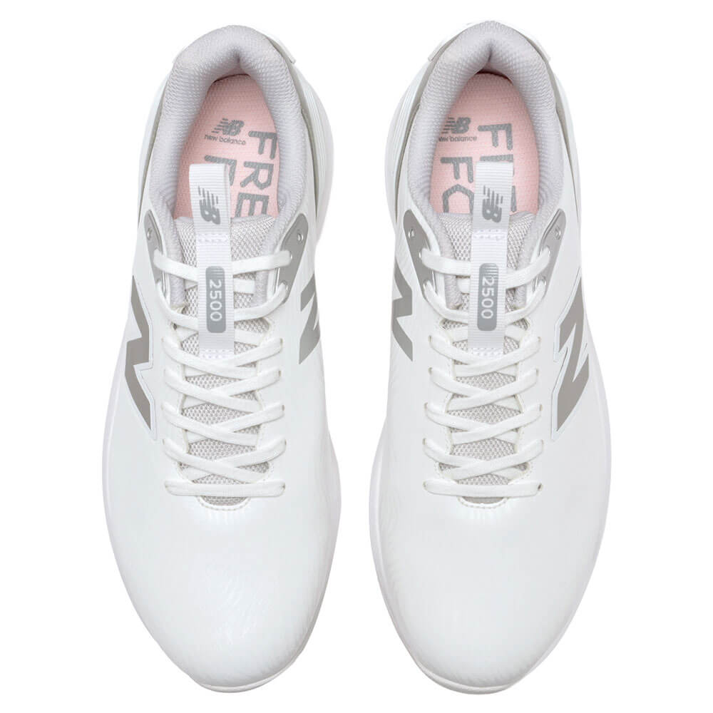 ニューバランスゴルフ　フレッシュフォームX 2500 v5 Lace スパイクレス ゴルフシューズ UG2500L A WHITE/SILVER 詳細4