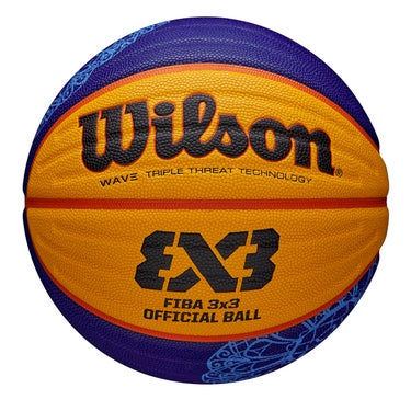 ウイルソン Wilson　FIBA 3X3 ゲームボール PARIS RETAIL 2024 6号球 ブルー/イエロー WZ1011502XB6F