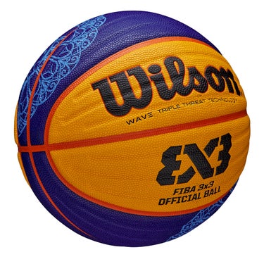 ウイルソン Wilson　FIBA 3X3 ゲームボール PARIS RETAIL 2024 6号球 ブルー/イエロー WZ1011502XB6F 詳細2