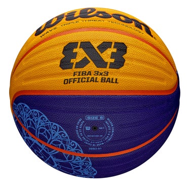 ウイルソン Wilson　FIBA 3X3 ゲームボール PARIS RETAIL 2024 6号球 ブルー/イエロー WZ1011502XB6F 詳細5