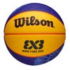 ウイルソン Wilson　FIBA 3X3 MINI バスケットボール PARIS 2024 3号球 ブルー/イエロー WZ3015101XB3
