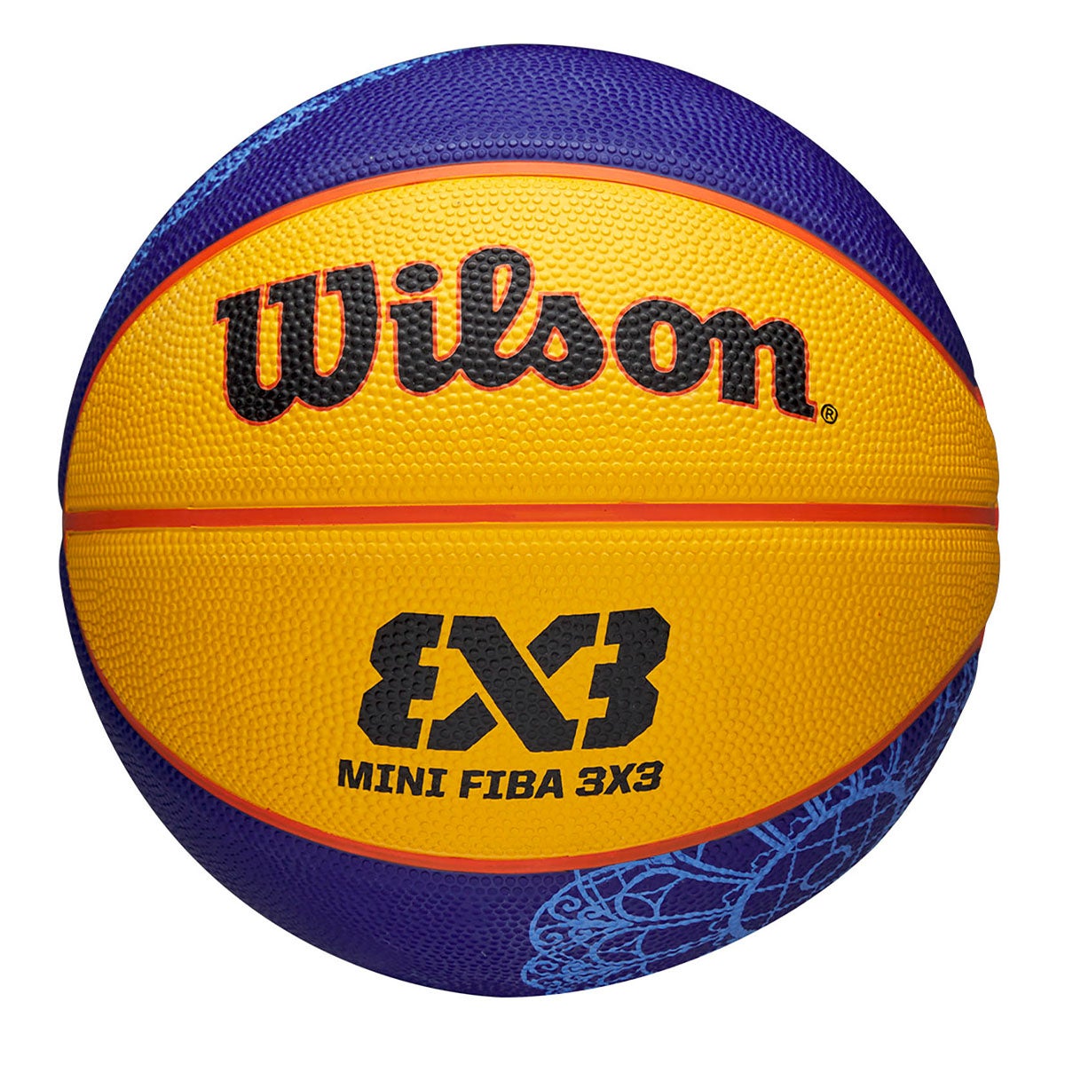 ウイルソン Wilson　FIBA 3X3 MINI バスケットボール PARIS 2024 3号球 ブルー/イエロー WZ3015101XB3