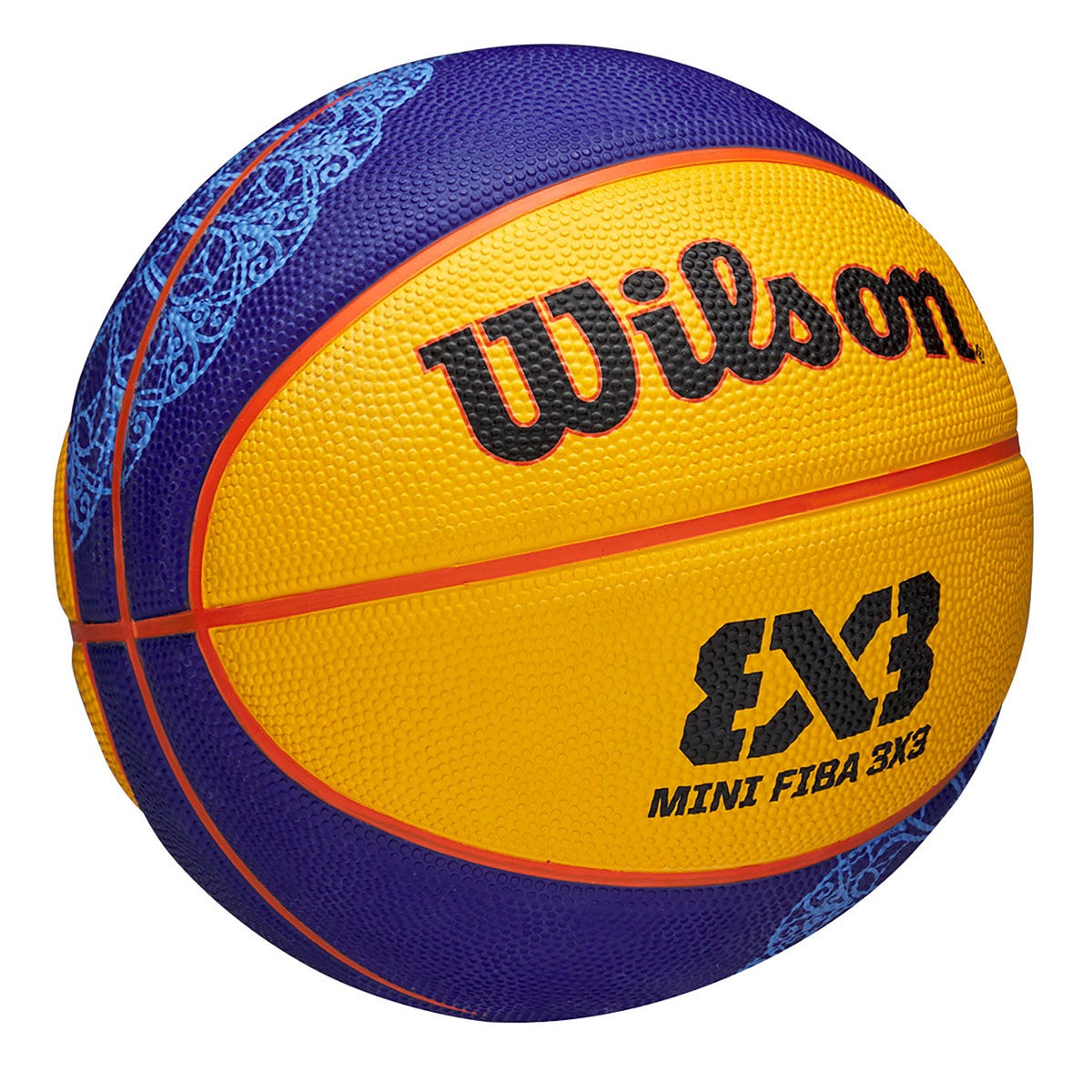 ウイルソン Wilson　FIBA 3X3 MINI バスケットボール PARIS 2024 3号球 ブルー/イエロー WZ3015101XB3 詳細2