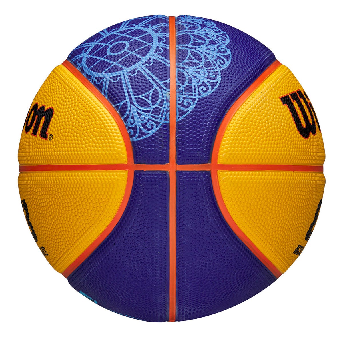 ウイルソン Wilson　FIBA 3X3 MINI バスケットボール PARIS 2024 3号球 ブルー/イエロー WZ3015101XB3 詳細4