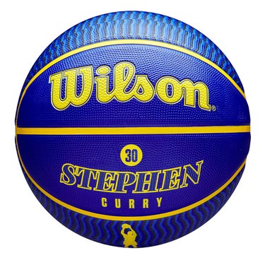 ウイルソン Wilson　NBA PLAYER ICON バスケットボール アウトドア CURRY 7号球 ブルー/イエロー WZ4006101XB7