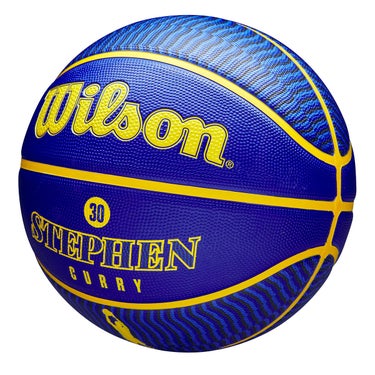 ウイルソン Wilson　NBA PLAYER ICON バスケットボール アウトドア CURRY 7号球 ブルー/イエロー WZ4006101XB7 詳細3