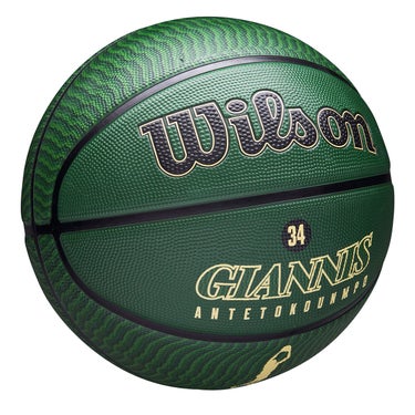 ウイルソン Wilson　NBA PLAYER ICON バスケットボール アウトドア GIANNIS 7号球 グリーン/ベージュ WZ4006201XB7 詳細2