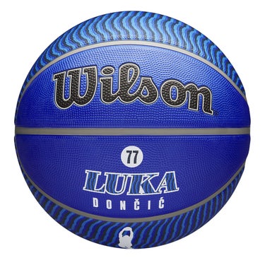 ウイルソン Wilson　NBA PLAYER ICON バスケットボール アウトドア LUKA 7号球 ブルー/ホワイト WZ4006401XB7