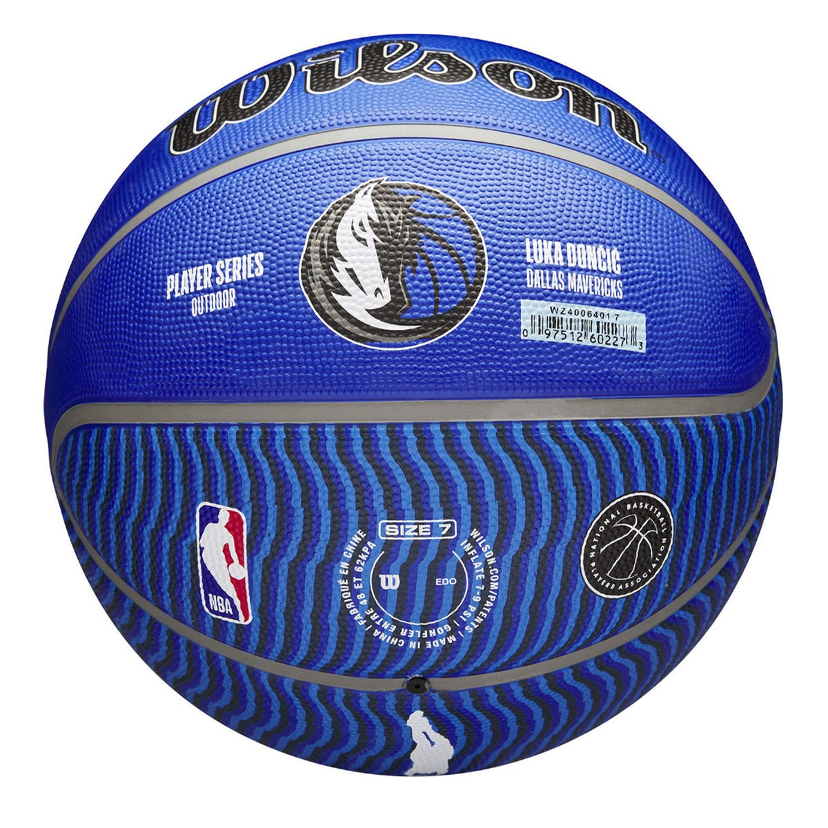 ウイルソン Wilson　NBA PLAYER ICON バスケットボール アウトドア LUKA 7号球 ブルー/ホワイト WZ4006401XB7 詳細4