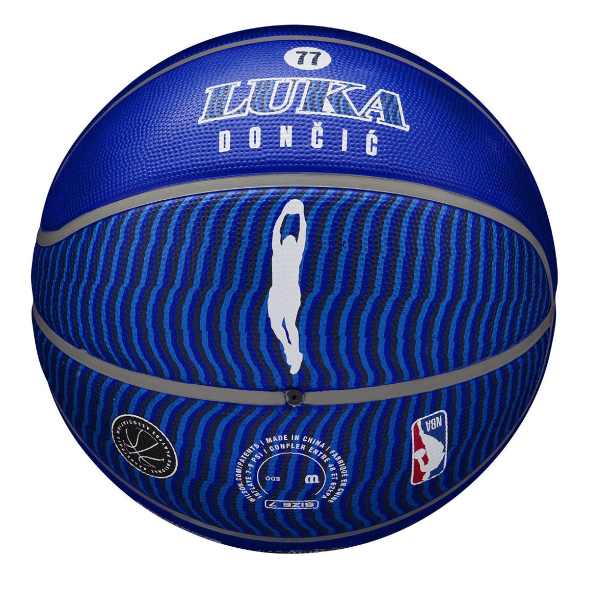 ウイルソン Wilson　NBA PLAYER ICON バスケットボール アウトドア LUKA 7号球 ブルー/ホワイト WZ4006401XB7 詳細6