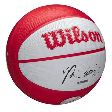 ウイルソン Wilson　NBA PLAYER ICON バスケットボール アウトドア HACHIMURA 7号球 レッド/ブラック WZ4007101XB7 詳細2