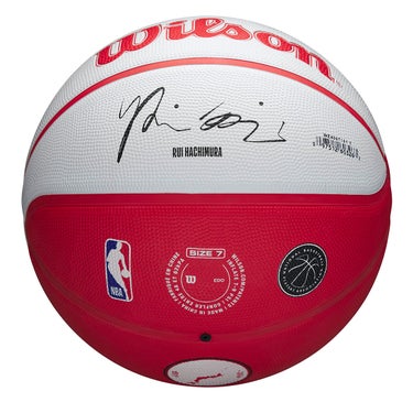 ウイルソン Wilson　NBA PLAYER ICON バスケットボール アウトドア HACHIMURA 7号球 レッド/ブラック WZ4007101XB7 詳細4