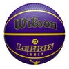 ウイルソン Wilson　NBA PLAYER ICON バスケットボール アウトドア LEBRON NE 7号球 イエロー/パープル WZ4027601XB7