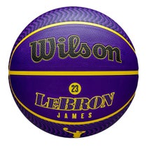ウイルソン Wilson　NBA PLAYER ICON バスケットボール アウトドア LEBRON NE 7号球 イエロー/パープル WZ4027601XB7