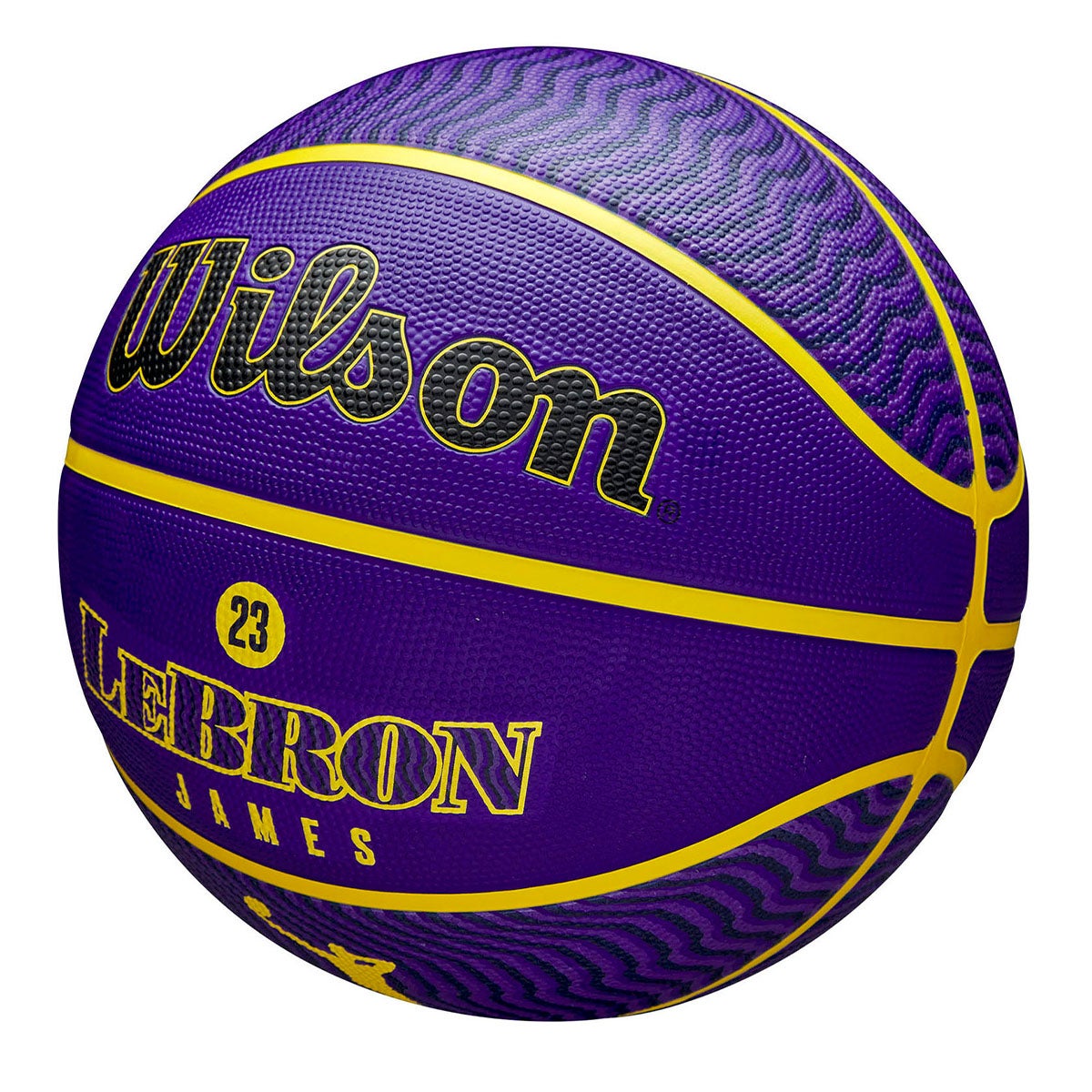 ウイルソン Wilson　NBA PLAYER ICON バスケットボール アウトドア LEBRON NE 7号球 イエロー/パープル WZ4027601XB7 詳細3