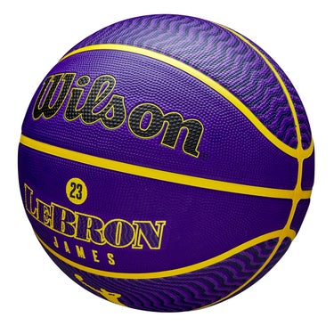 ウイルソン Wilson　NBA PLAYER ICON バスケットボール アウトドア LEBRON NE 7号球 イエロー/パープル WZ4027601XB7 詳細3