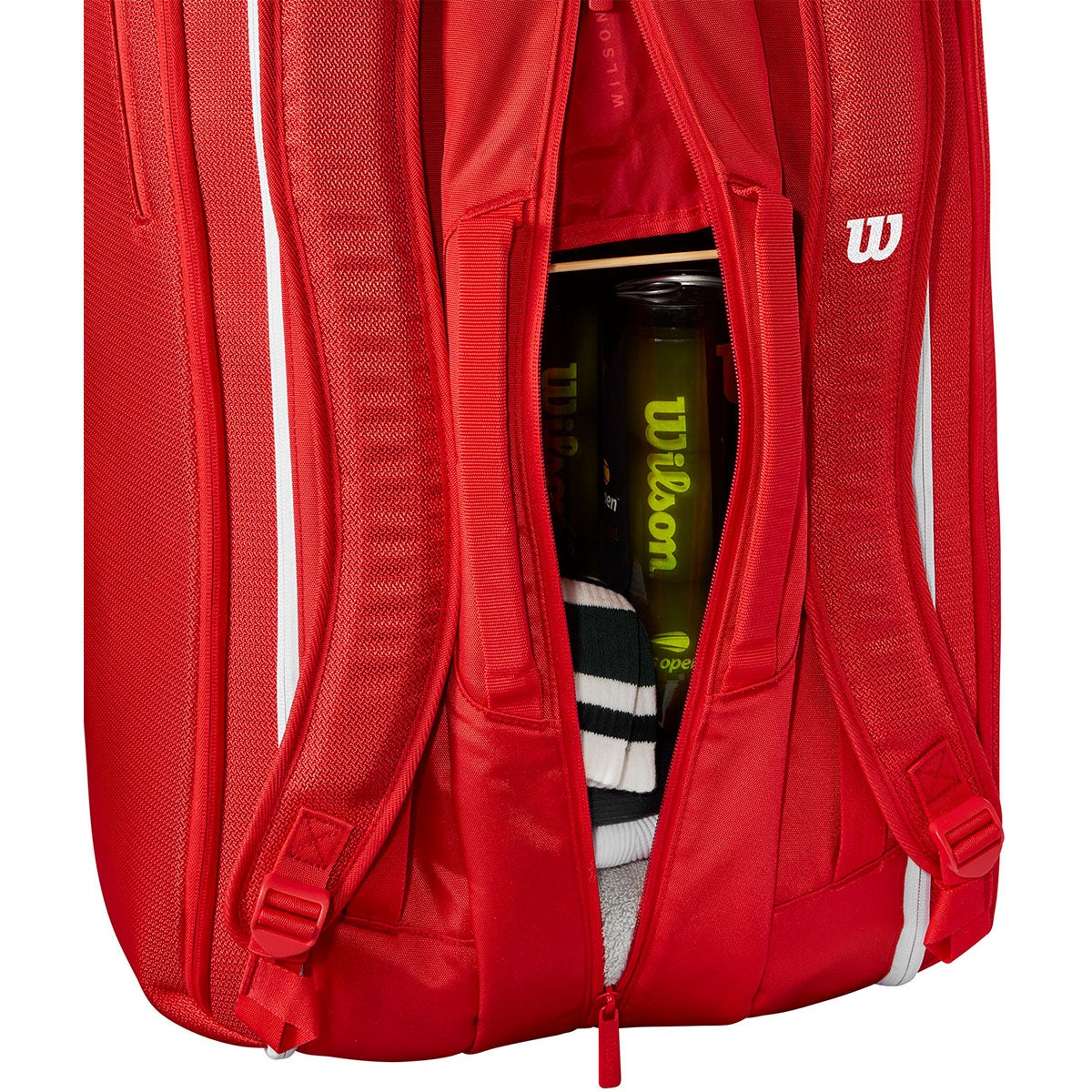 ウイルソン Wilson　SUPER TOUR Wilson　15PK 2025 ラケットバッグ Red WR8036601001 詳細10