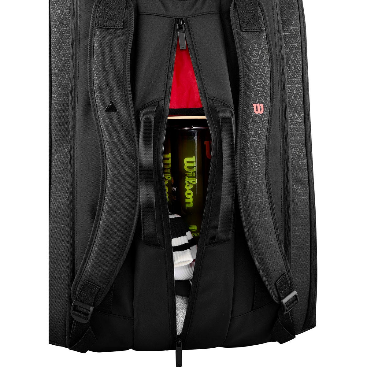 ウイルソン Wilson　CLASH V3 15PK RACQUET BAG ラケットバッグ Black/Infrared WR8038201001 詳細10