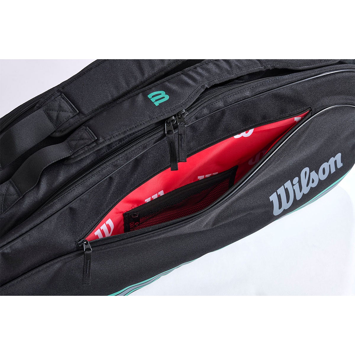 ウイルソン Wilson　TEAM J 6PK ラケットバッグ Black/Blue WR8050001001 詳細3