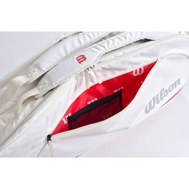 ウイルソン Wilson　TEAM J 6PK ラケットバッグ White/Red WR8050201001 詳細3