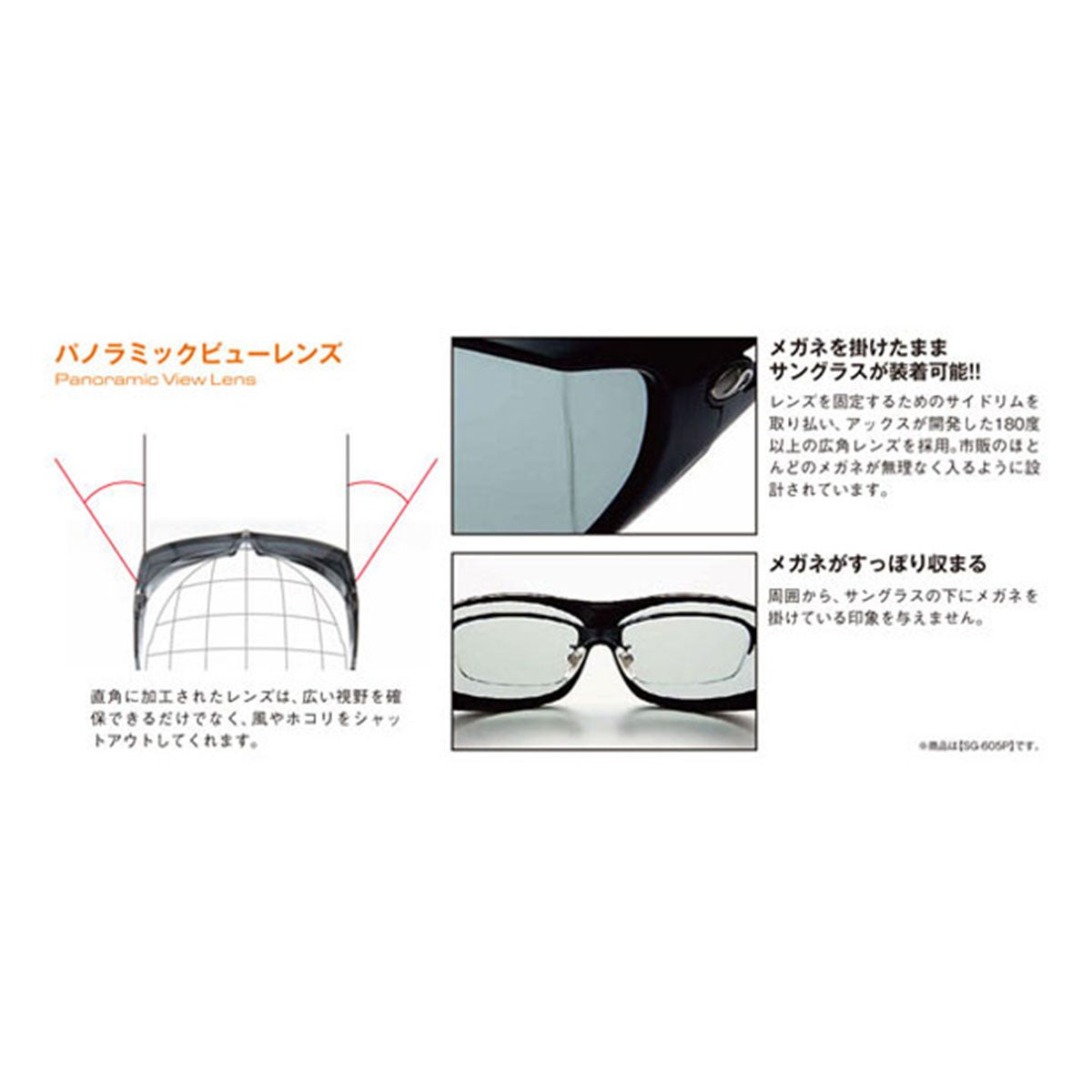 アックス AXE　オーバー サングラス SG604P 詳細6