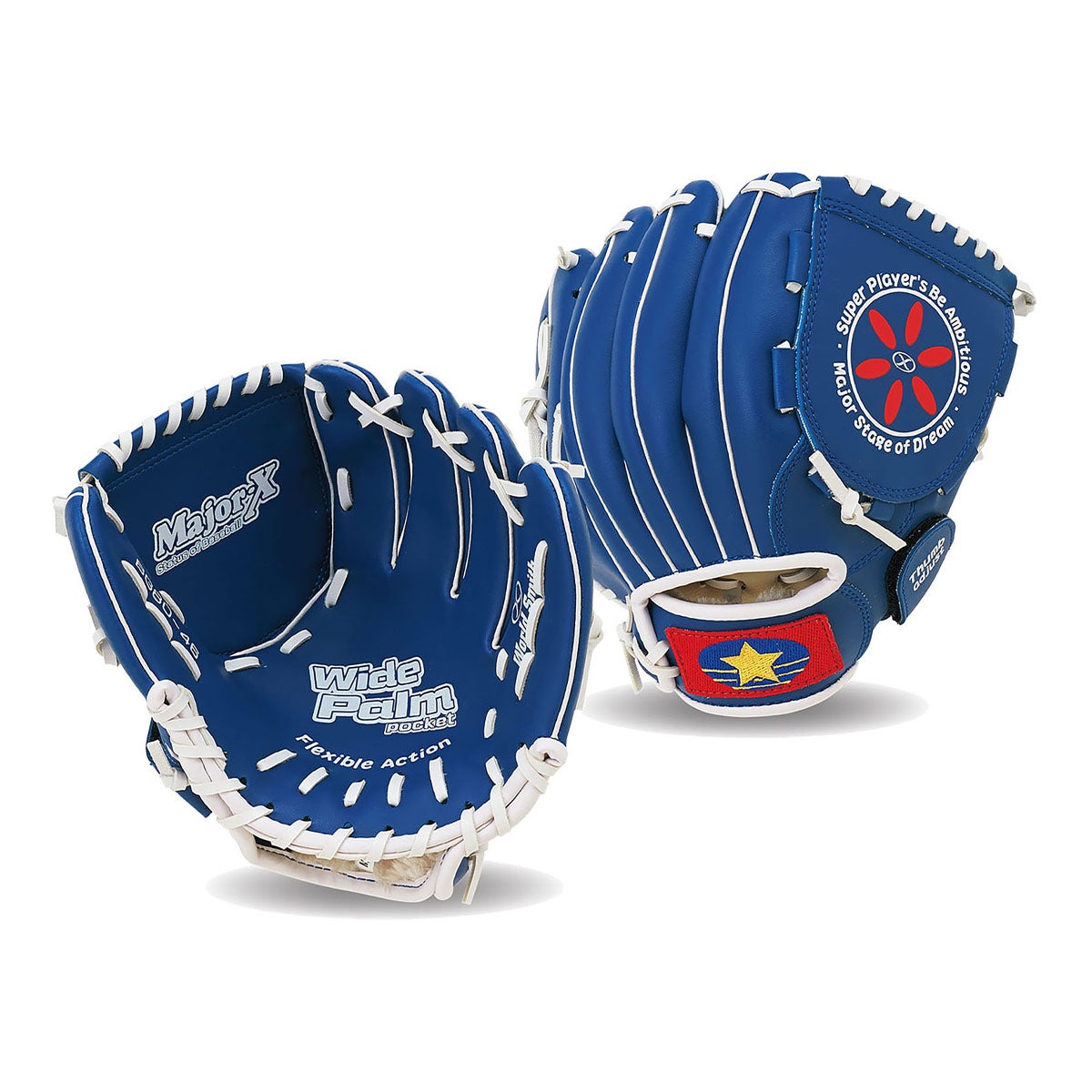 ユニックス UNIX　メジャックス キッズ グラブ ブルー BG80-46 詳細3