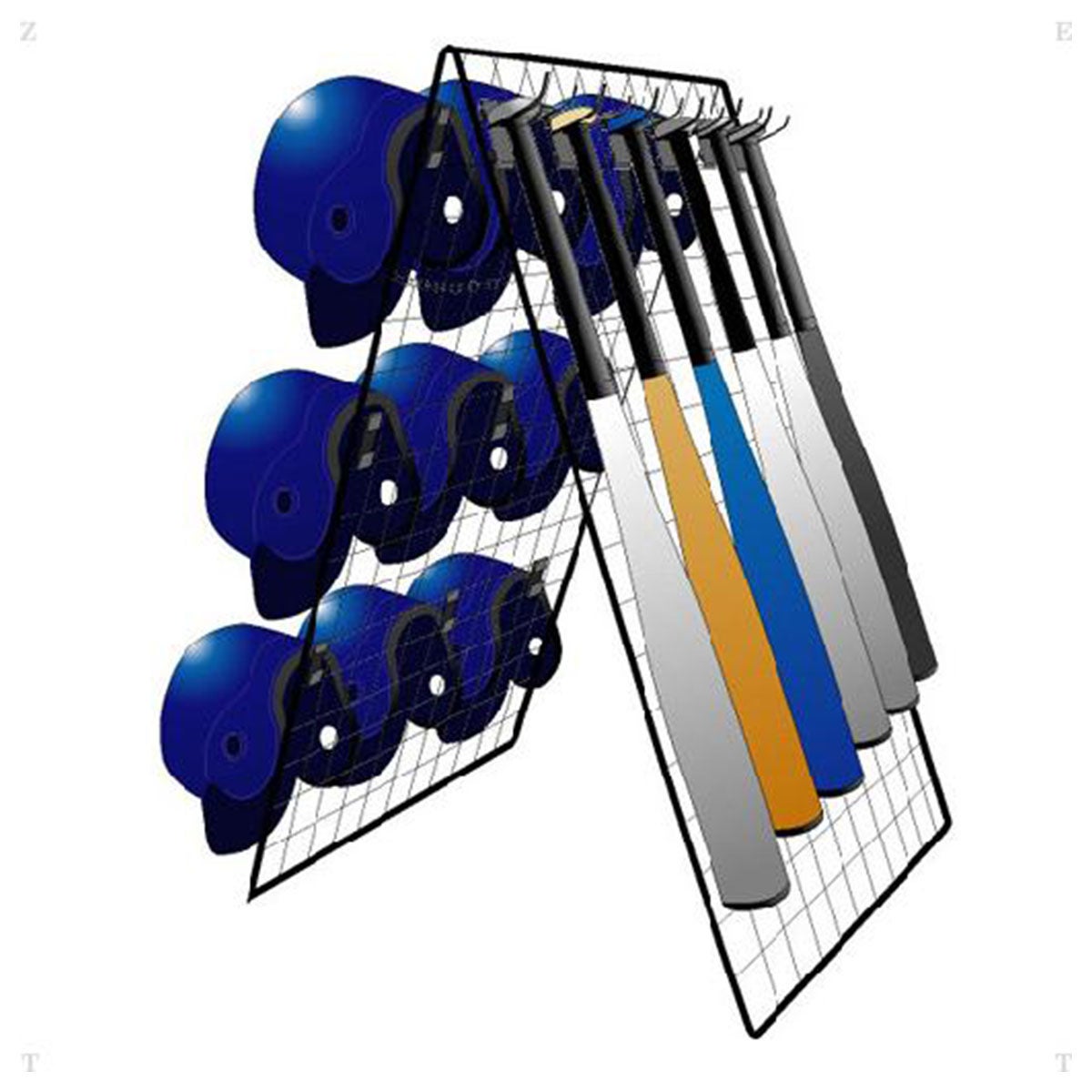 ユニックス UNIX　バット＆ヘルメットスタンドハンガー E-NET ブラック BX72-89 詳細3