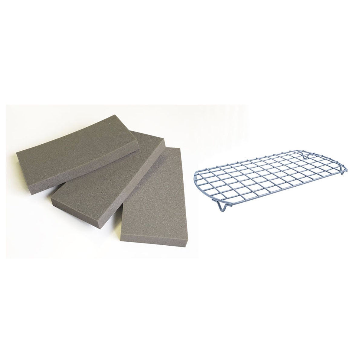 ユニックス UNIX　ネット・スポンジ2点セット シルバー BX87-30