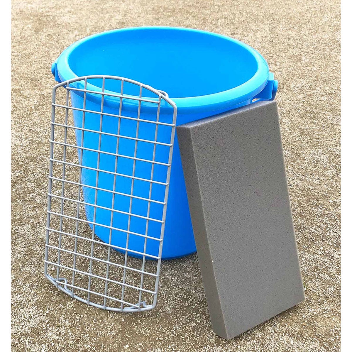 ユニックス UNIX　ネット・スポンジ・バケツ3点セット シルバー BX87-31