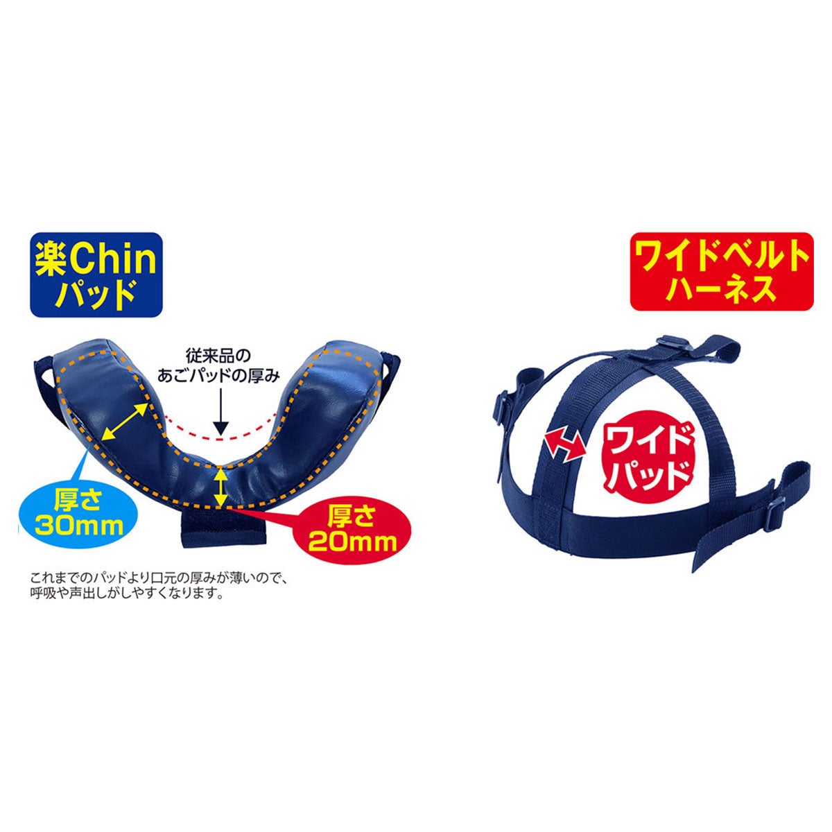 ユニックス UNIX　キャッチャー＆アンパイア兼用マスク（フェイスフィッター） 硬式・軟式両用 ネイビー（NV） BX88-51 詳細5