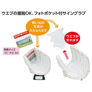 ユニックス UNIX　セパ・サイングラブ（小） ホワイト×ホワイト BX89-27 詳細5