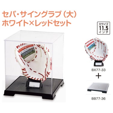 ユニックス UNIX　セパ・サイングラブ（大） ホワイト×レッド BX89-30 詳細2