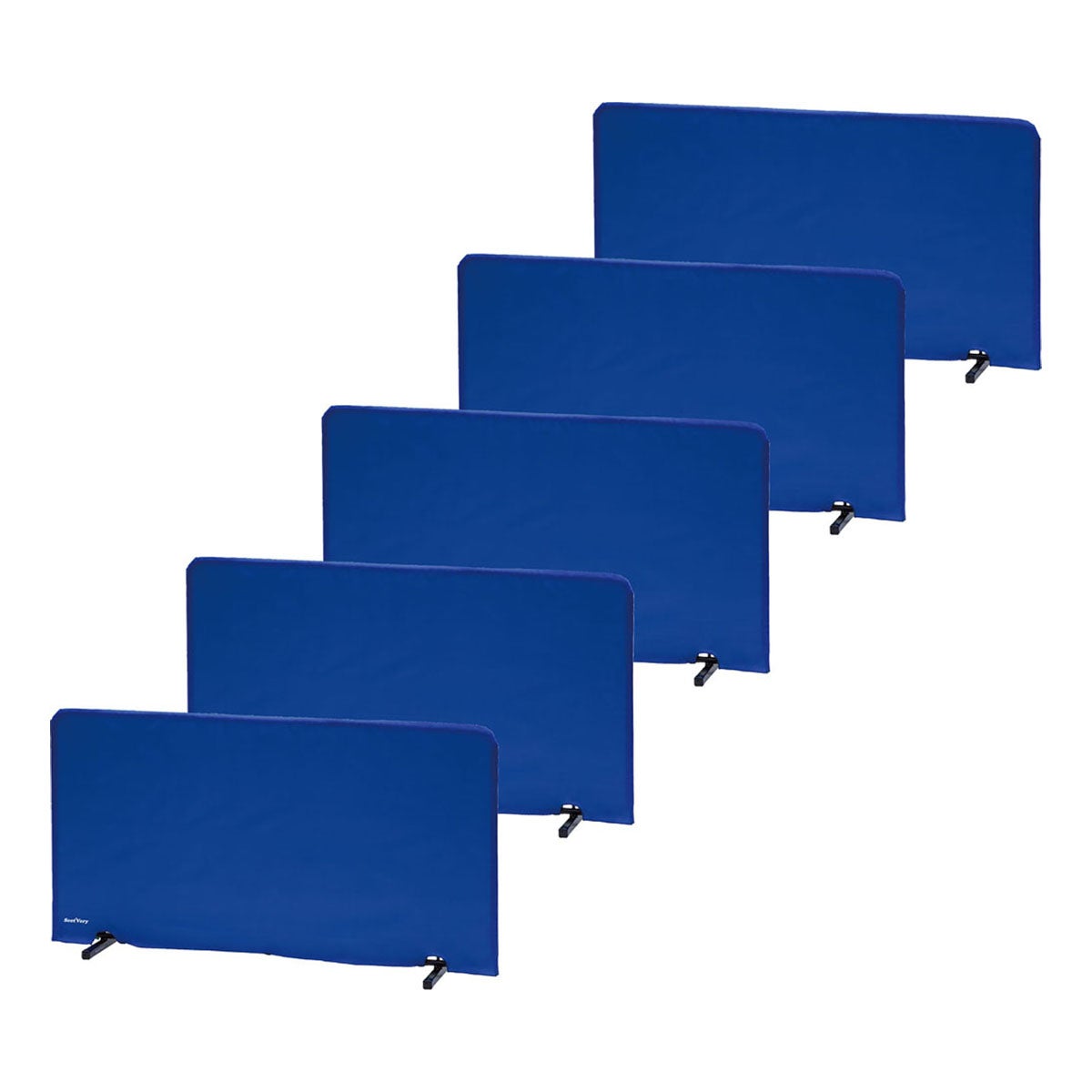 ユニックス UNIX　卓球用フロア仕切りフェンス しきって （75×140cm・5枚セット） ブルー NX28-40SE