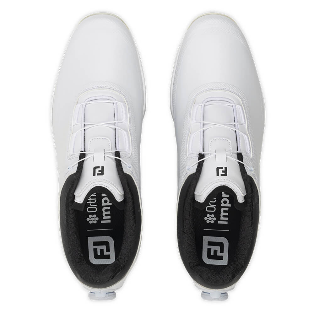 フットジョイ　ドライジョイズ プロ Boa 2026年モデル　メンズ スパイクレス ゴルフシューズ 53876 ホワイト/ブラック 詳細5