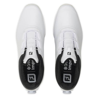 フットジョイ　ドライジョイズ プロ Boa 2026年モデル　メンズ スパイクレス ゴルフシューズ 53876 ホワイト/ブラック 詳細5