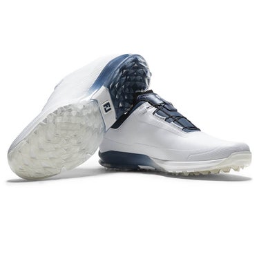 フットジョイ　ドライジョイズ プロ Boa 2026年モデル　メンズ スパイクレス ゴルフシューズ 53877 ホワイト/ネイビー 詳細4