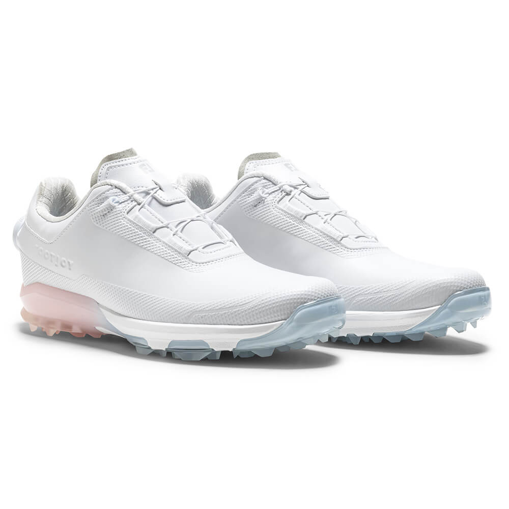 フットジョイ　ドライジョイズ プロ Boa 2026年モデル　レディース スパイクレス ゴルフシューズ 98245 ホワイト/ピンク