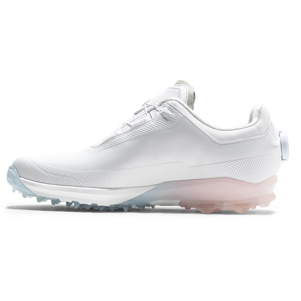 フットジョイ　ドライジョイズ プロ Boa 2026年モデル　レディース スパイクレス ゴルフシューズ 98245 ホワイト/ピンク 詳細2