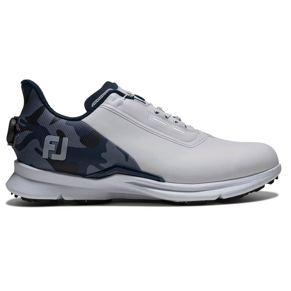 フットジョイ　フューエル カモ Boa 2026年モデル　メンズ スパイクレス ゴルフシューズ 55395 ホワイト/ブルーカモ 詳細2