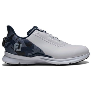 フットジョイ　フューエル カモ Boa 2026年モデル　メンズ スパイクレス ゴルフシューズ 55395 ホワイト/ブルーカモ 詳細2