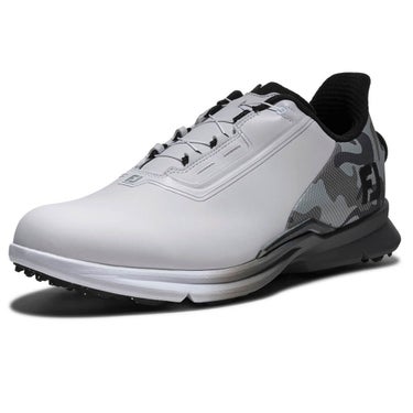 フットジョイ　フューエル カモ Boa 2026年モデル　メンズ スパイクレス ゴルフシューズ 55396 ホワイト/ブラックカモ 詳細1