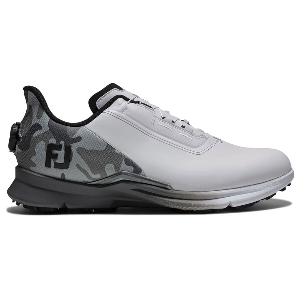 フットジョイ　フューエル カモ Boa 2026年モデル　メンズ スパイクレス ゴルフシューズ 55396 ホワイト/ブラックカモ 詳細2