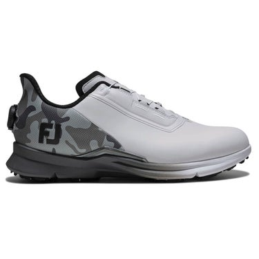 フットジョイ　フューエル カモ Boa 2026年モデル　メンズ スパイクレス ゴルフシューズ 55396 ホワイト/ブラックカモ 詳細2