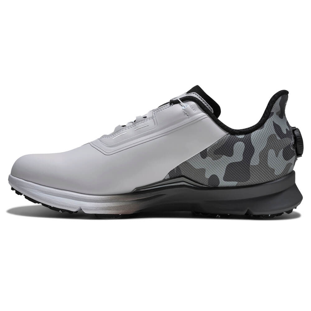 フットジョイ　フューエル カモ Boa 2026年モデル　メンズ スパイクレス ゴルフシューズ 55396 ホワイト/ブラックカモ 詳細3