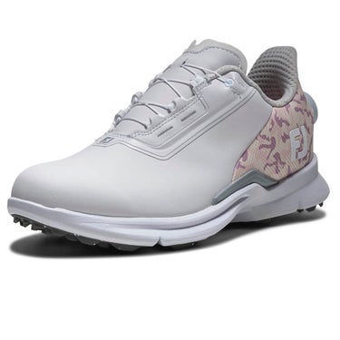 フットジョイ　フューエル カモ Boa 2026年モデル　レディース スパイクレス ゴルフシューズ 93795 ホワイト/ライラックカモ 詳細1